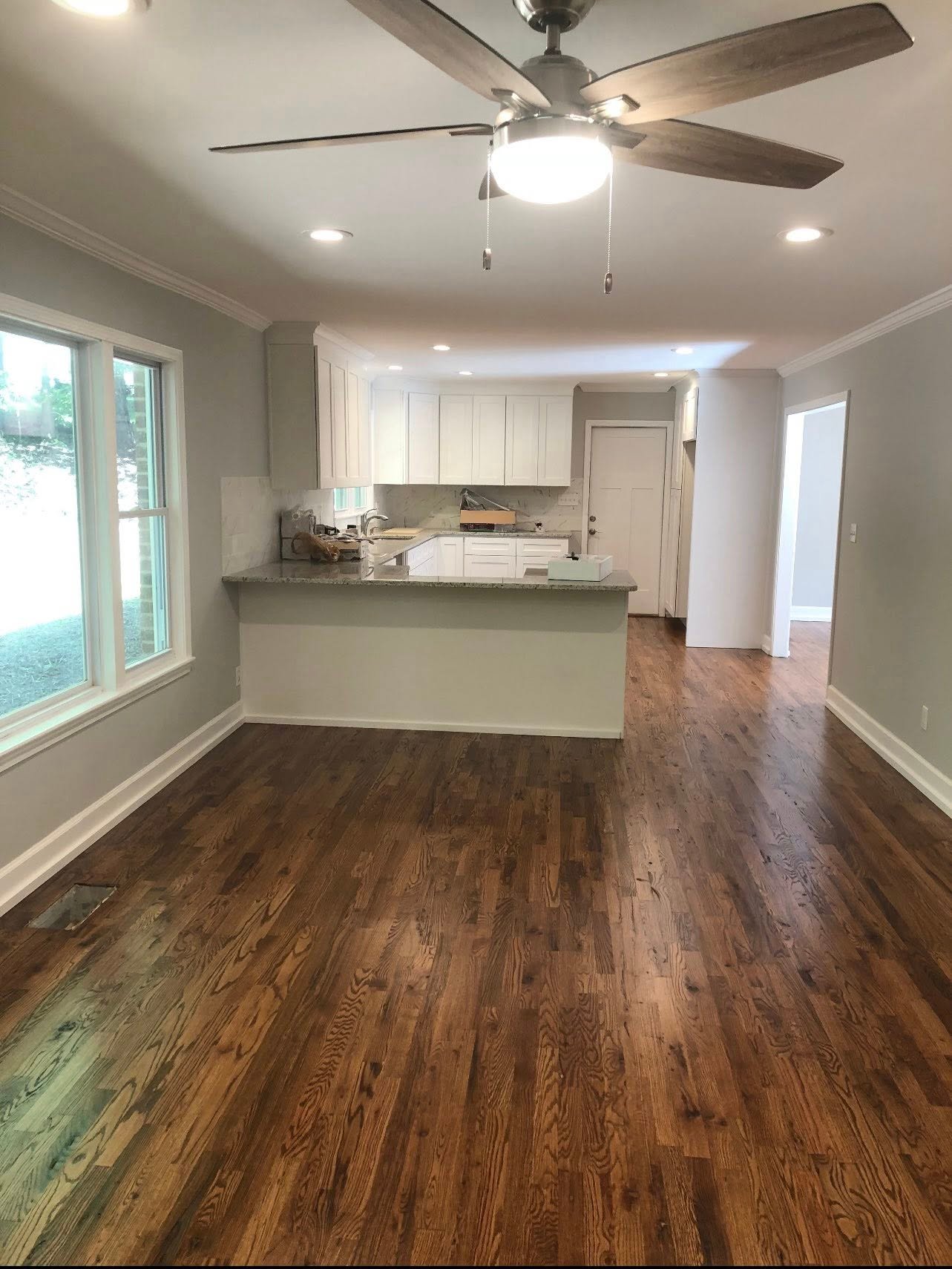 Open kitchen with island - SummitEdge Contractors finished project